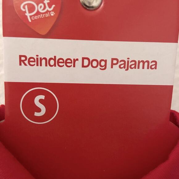 Pet Central Dog Christmas Pajamas Sz S Small Puppy Light Blue White Print - Picture 2 of 4